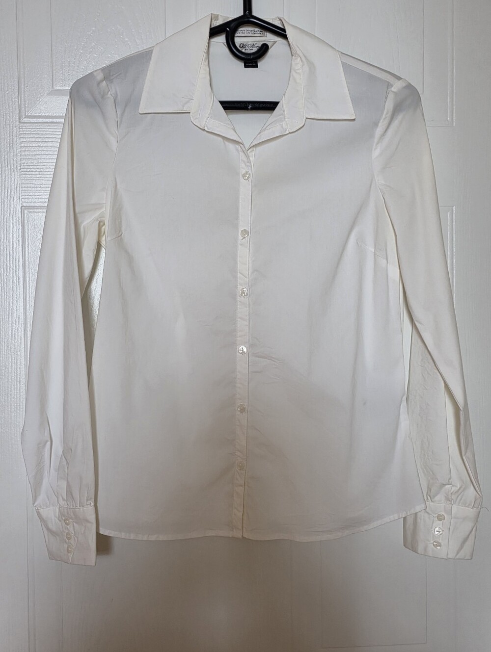 Old Navy Button-Up Dress Shirt, White, Small